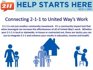 Connecting 2-1-1 to United Way’s Work