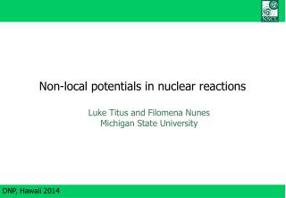 Non-local potentials in nuclear reactions