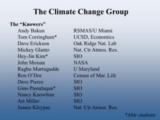 The Climate Change Group