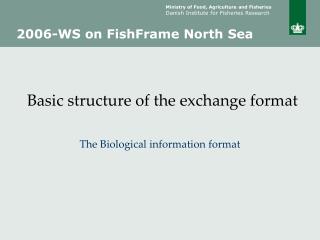 Basic structure of the exchange format