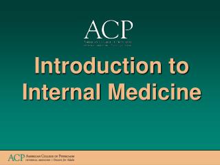 Introduction to Internal Medicine