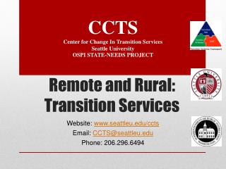 Remote and Rural: Transition Services