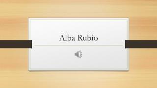 Alba Rubio