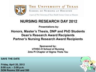 NURSING RESEARCH DAY 2012