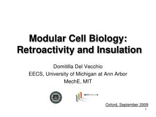 Modular Cell Biology: Retroactivity and Insulation