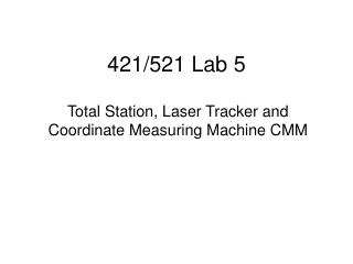 421/521 Lab 5