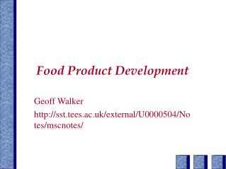 Food Product Development