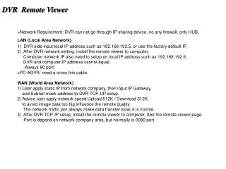 DVR Remote Viewer