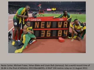 World records at London Olympics