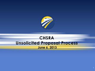 CHSRA Unsolicited Proposal Process