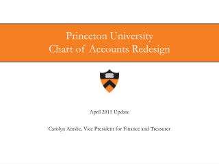 Princeton University Chart of Accounts Redesign