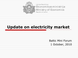 Update on electricity market