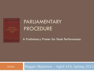 Parliamentary Procedure