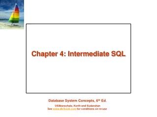 Chapter 4: Intermediate SQL