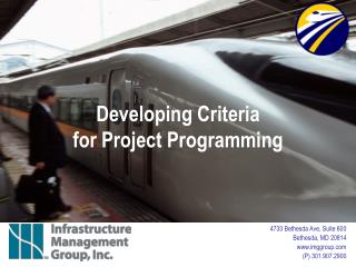 Developing Criteria for Project Programming