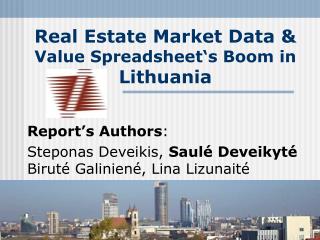 Real Estate Market Data &amp; Value Spreadsheet‘s Boom in Lithuania