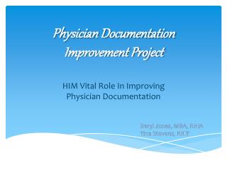 Physician Documentation Improvement Project