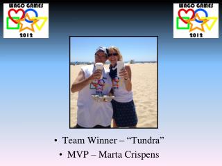 Team Winner – “Tundra” MVP – Marta Crispens