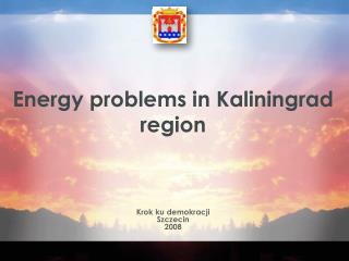 Energy problems in Kaliningrad region