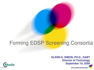 Forming EDSP Screening Consortia