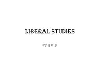 Liberal Studies