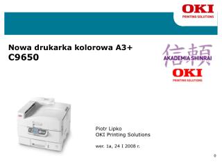 N owa drukarka kolorowa A3+ C9650