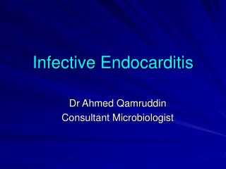 Infective Endocarditis