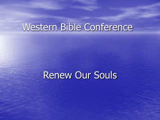 Western Bible Conference