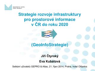 Strategie rozvoje infrastruktury pro prostorové informace v ČR do roku 2020 ( GeoInfoStrategie )
