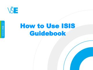 How to Use ISIS Guidebook