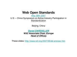 W3C Executive Summary