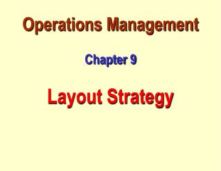 10 om strategy decisions