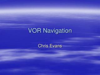 VOR Navigation