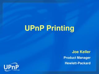 UPnP Printing
