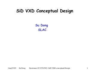 SiD VXD Conceptual Design