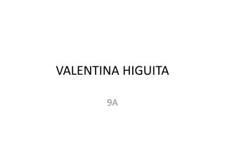 VALENTINA HIGUITA