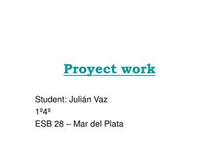 Proyect work