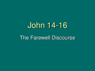 John 14-16