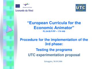 UTC experimentation proposal