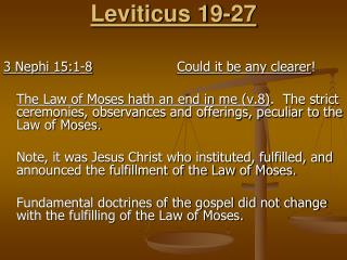 Leviticus 19-27