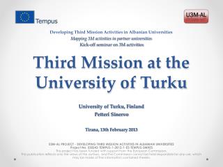 Third Mission at the University of Turku