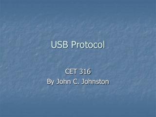 USB Protocol