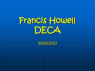 Francis Howell DECA