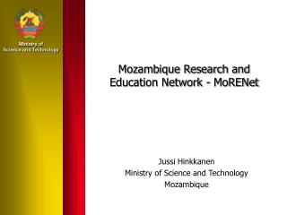 Mozambique Research and Education Network - MoRENet