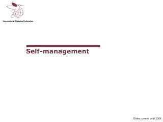 Self-management