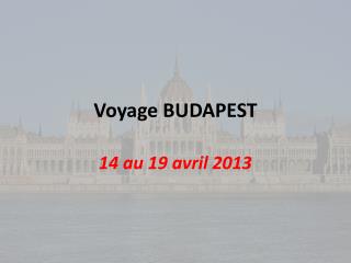 Voyage BUDAPEST