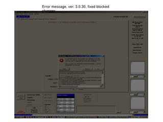 Error message, ver. 3.0.30, fixed blocked chopper