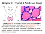 Chapter 33 Thyroid Antithyroid Drugs