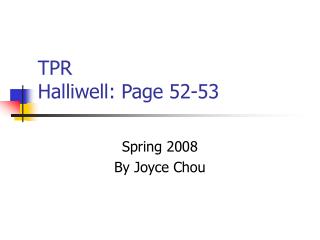 TPR Halliwell: Page 52-53