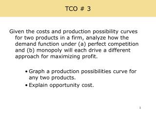 TCO # 3